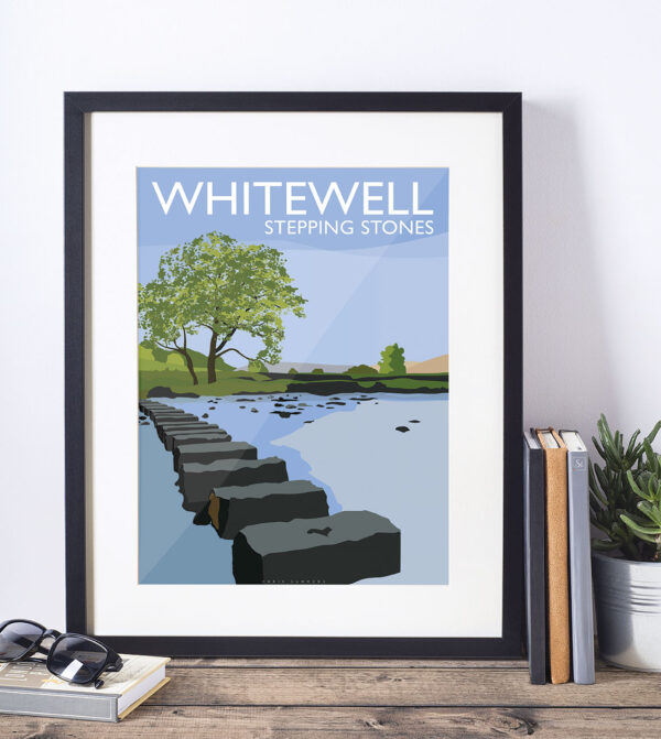 Whitewell Stepping Stones Art Deco Print