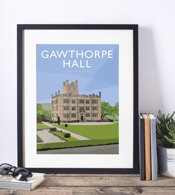 Gawthorpe Hall Art Deco Print in Lancashire