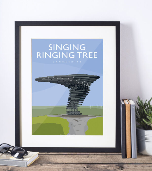 Singing Ringing Tree, Lancashire Art Deco Print