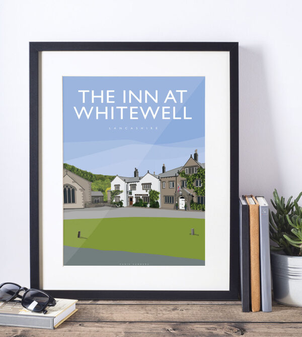 The Inn at Whitewell, Lancashire Art Deco Print