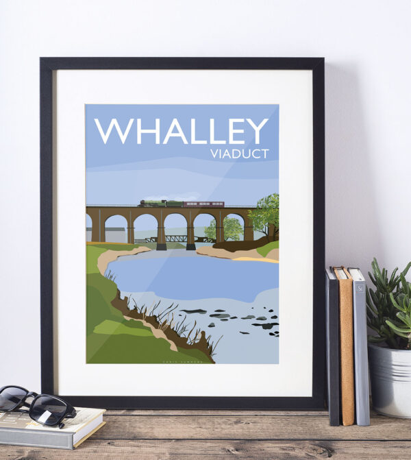 Whalley Viaduct Art Deco Print